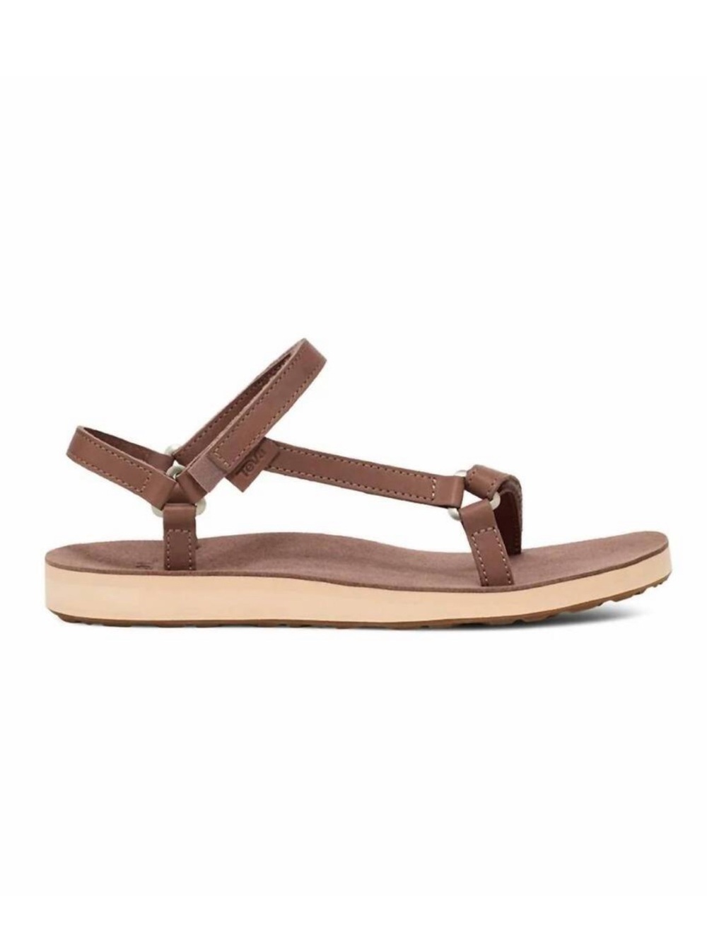 NEW TEVA Women's original universal slim leather sandal in acorn sz 12 NIB